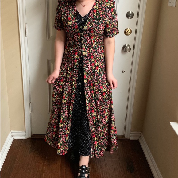 Vintage J.B.S Floral Dress 🌹✨ - Picture 7 of 8